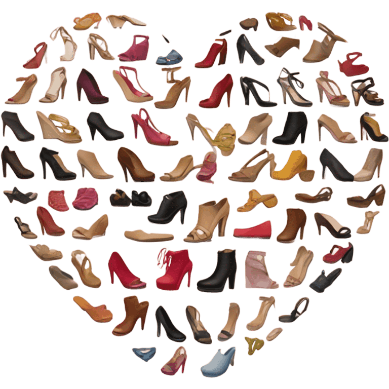 Heart full of ladies footwear  emoji