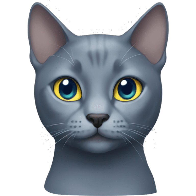 Russian blue cat emoji