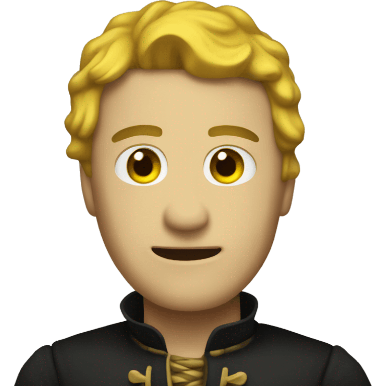 yellow emoji as Hamlet from shakesphere emoji