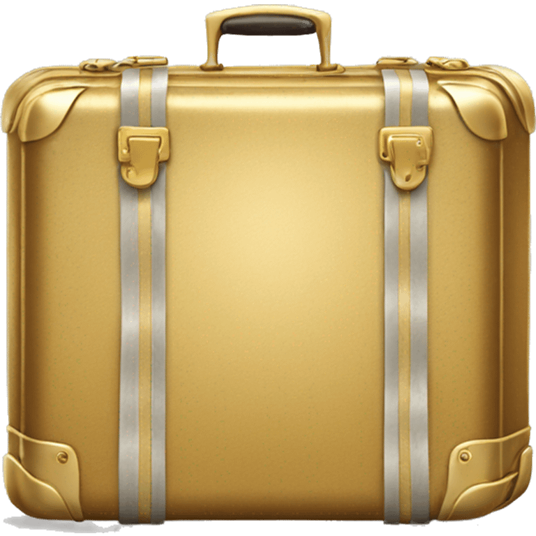 gold suitcase travel emoji