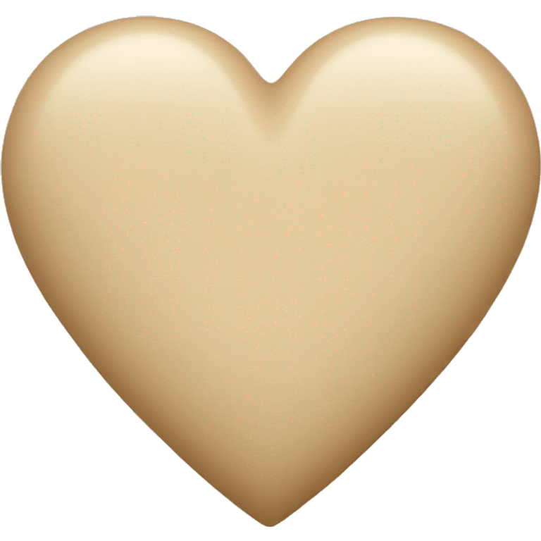 Beige colour heart  emoji