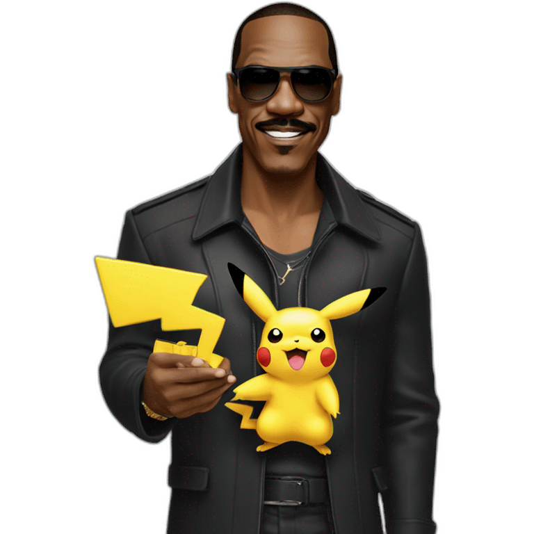 Eddie Murphy with pikachu emoji