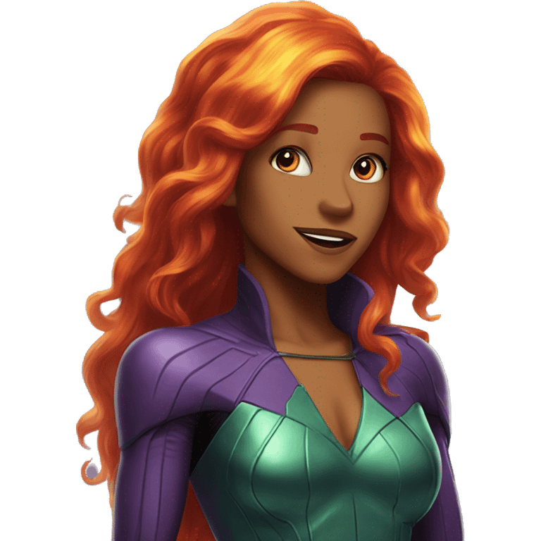 dc comics starfire glowing hair emoji