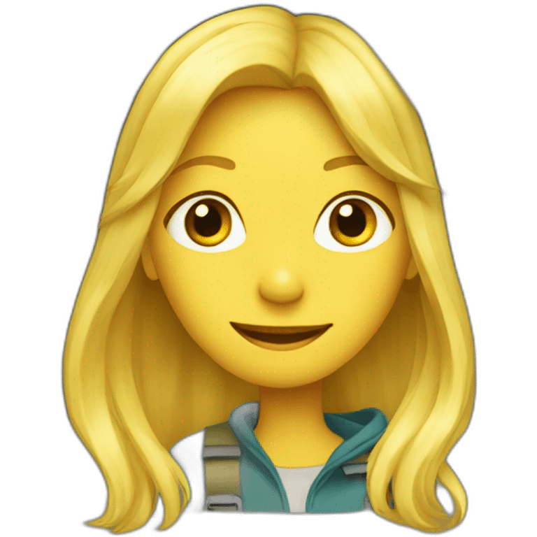 Blond girl in Tent emoji