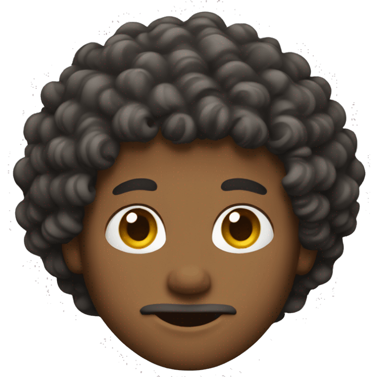 guy with curly hair emoji