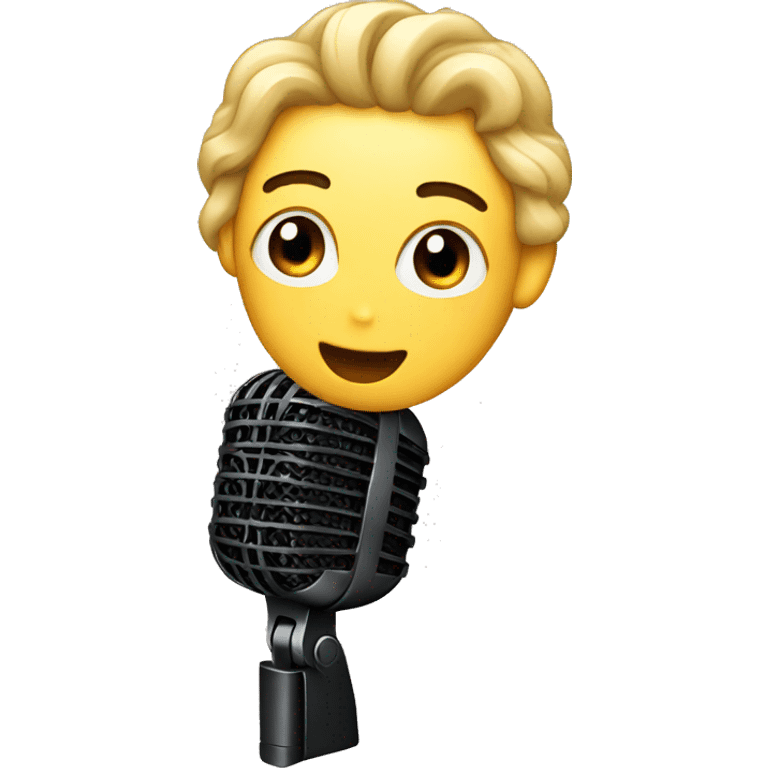 cute mic emoji