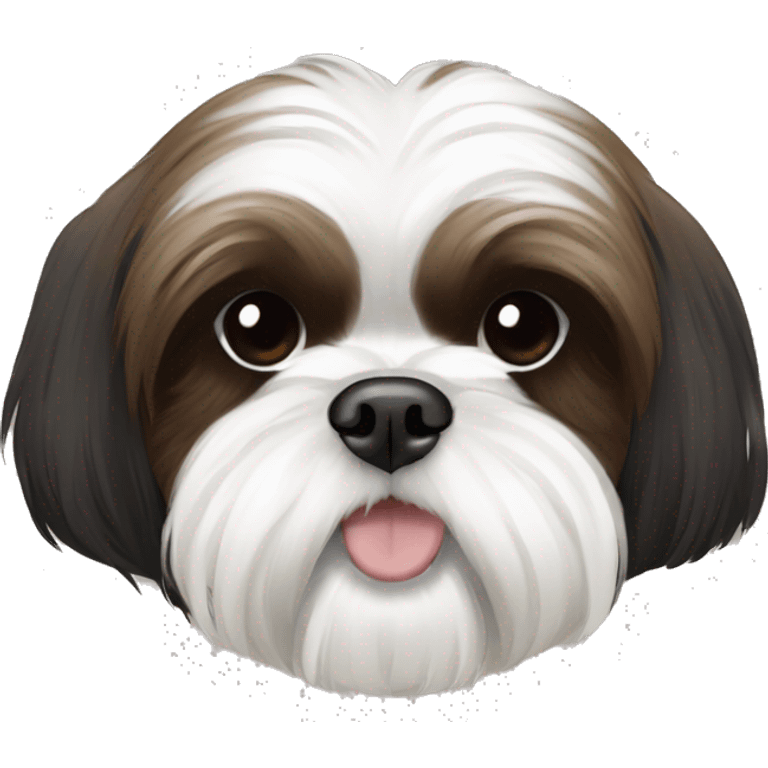 Black Shih Tzu brown and white Shih Tzu brown and white Shih Tzu emoji