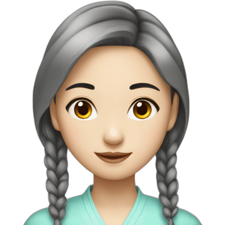 lovely Chinese girl emoji