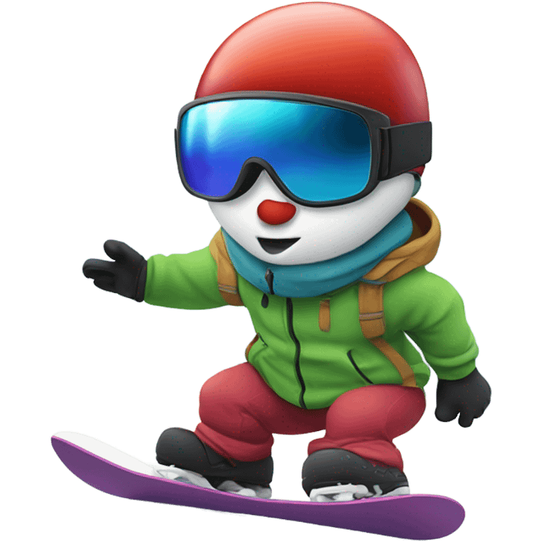 Apple snowboarding  emoji