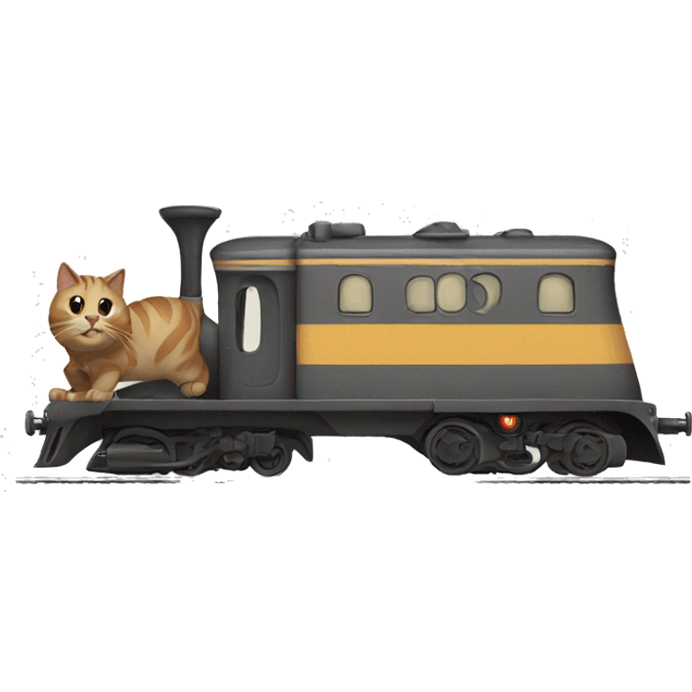 cat train emoji