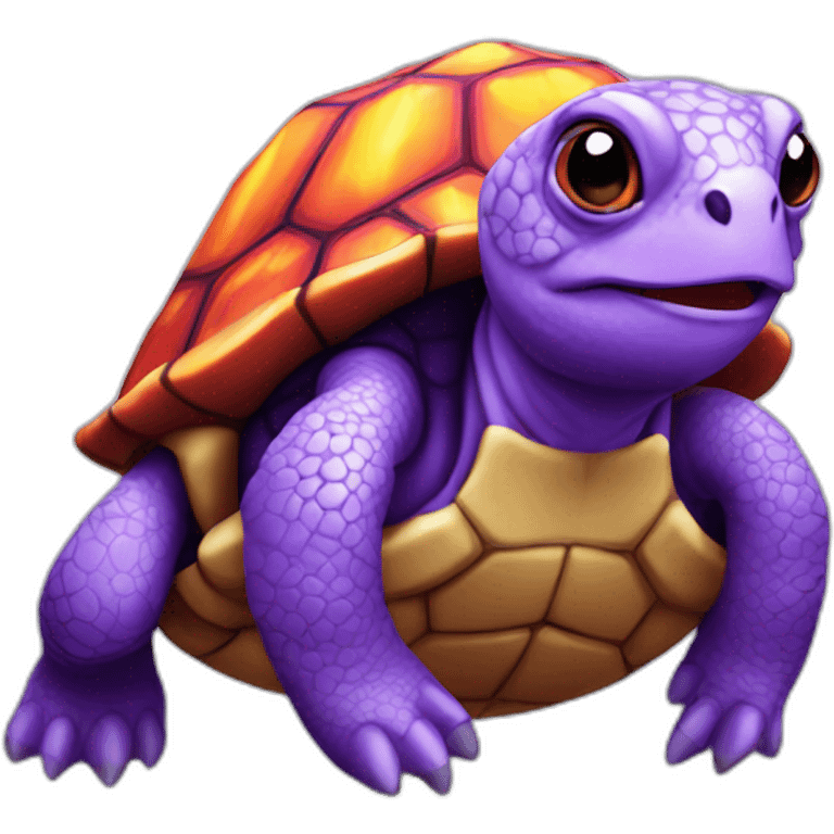 purple fire turtle emoji