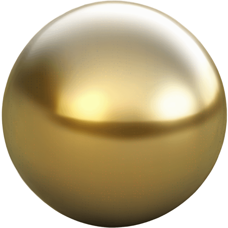 Gold petanque ball emoji