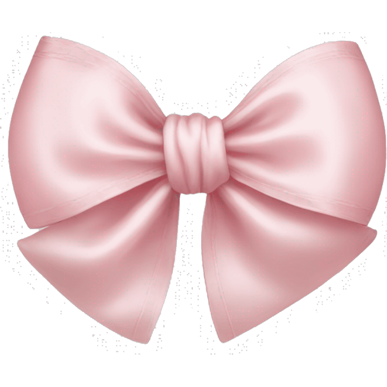 Light pink silk bow emoji