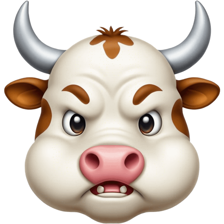 Angry cow emoji