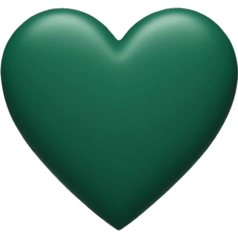 dark green matte heart emoji