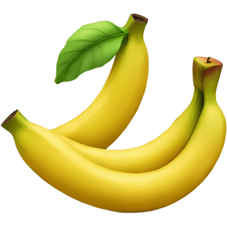 Banana eating a apple emoji