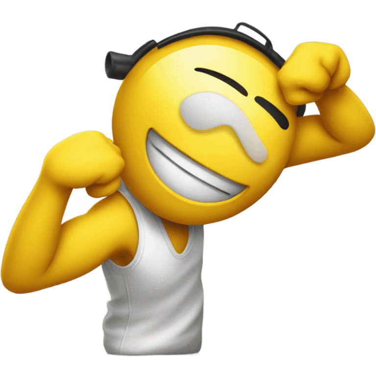 Yelliw emoji dabbing emoji