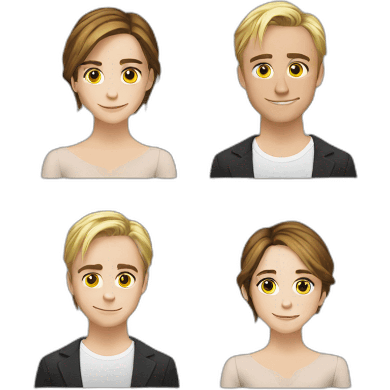 Emma Watson et Tom Felton emoji