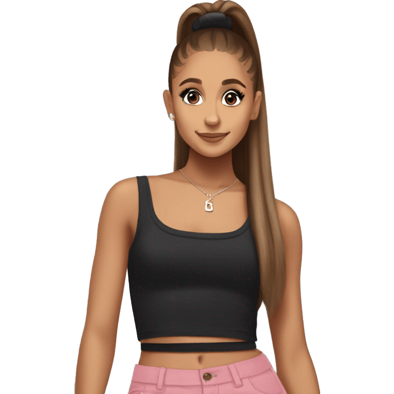 Ariana grande in a crop top emoji