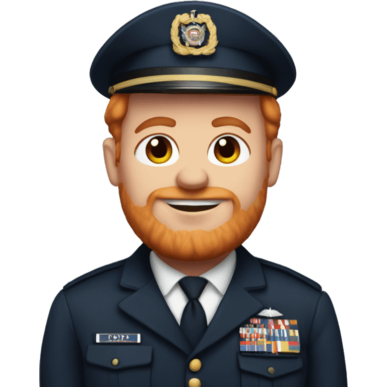 Fat red haired navy soldier emoji