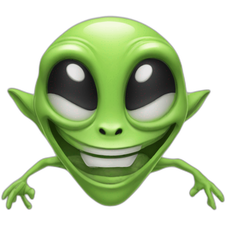 happy alien emoji