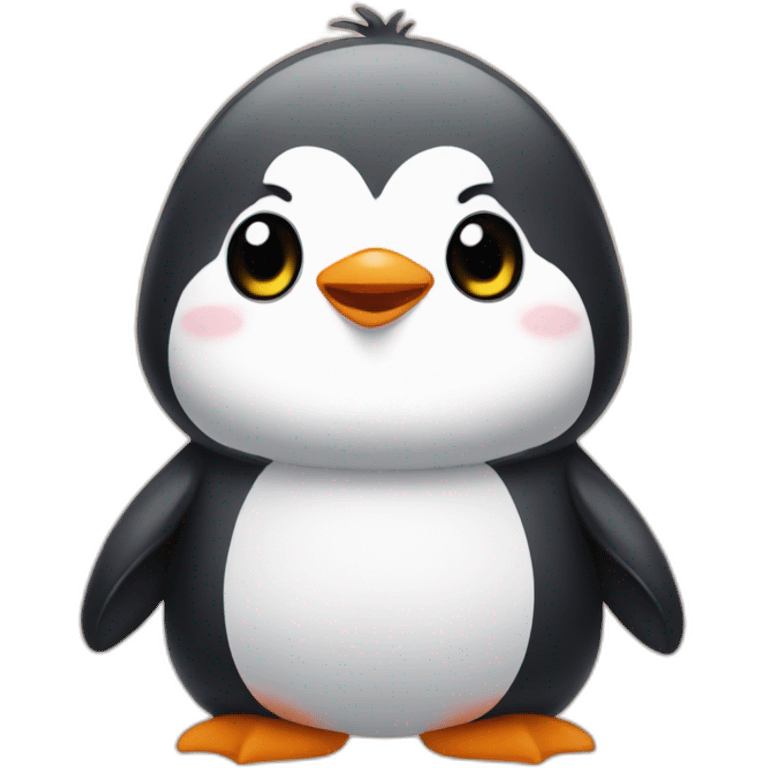 hype cute shibi penguin emoji