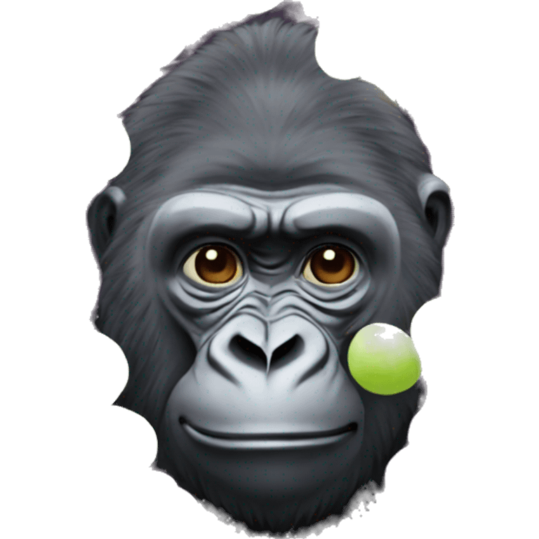 Gorilla made out of grapes emoji