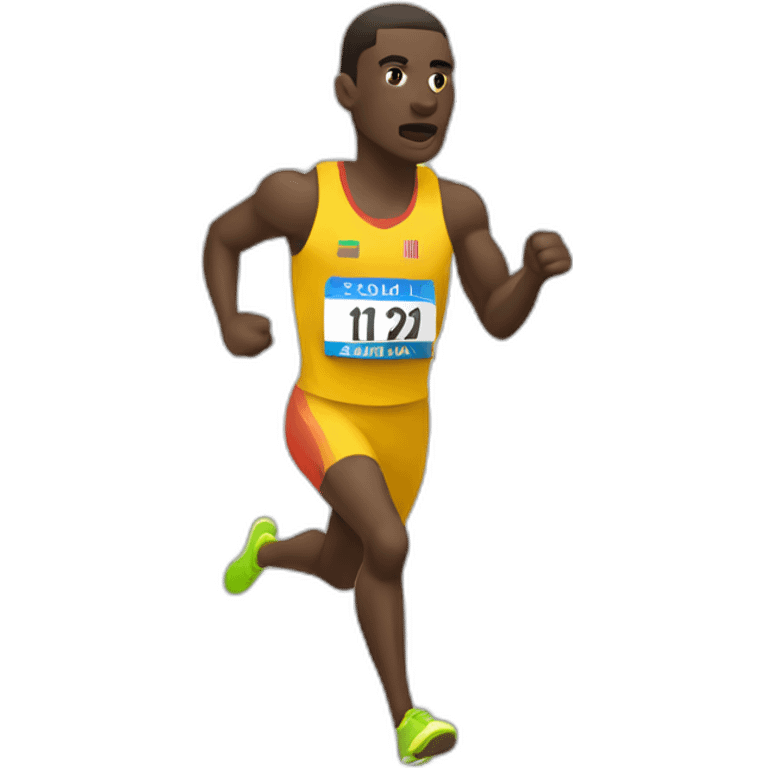 Lanzador de jabalina atletismo  emoji