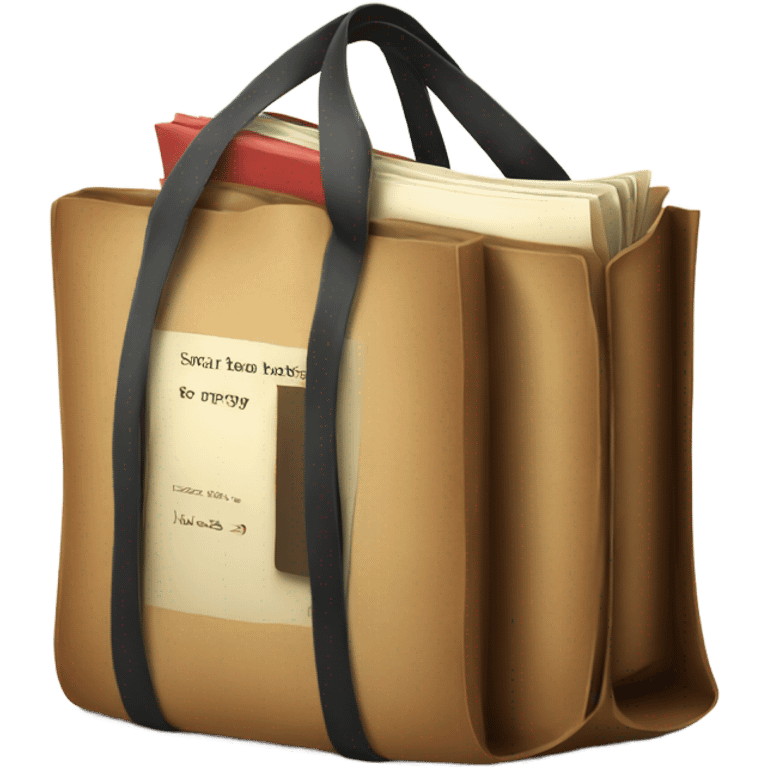 Books in a bag emoji