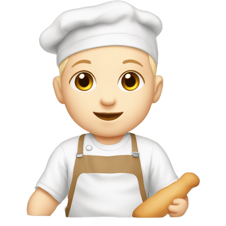 white baby baking emoji