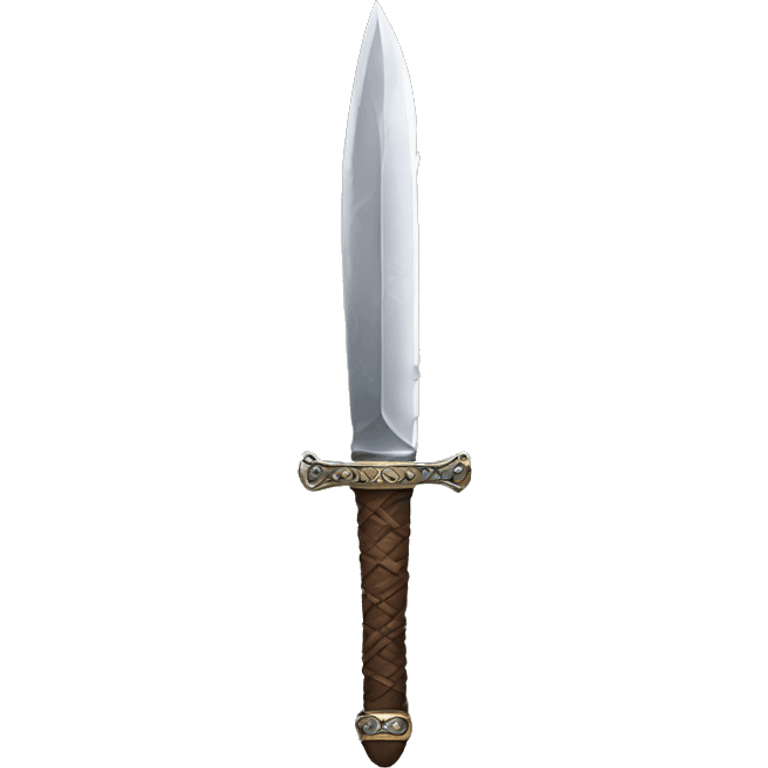 Caucasian dagger emoji