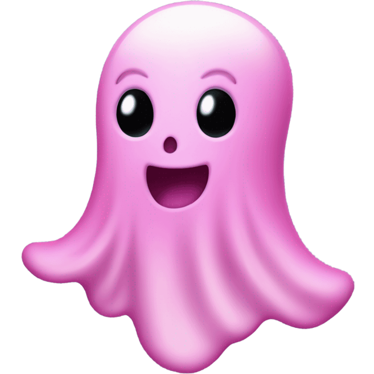 cutesy pink ghost emoji