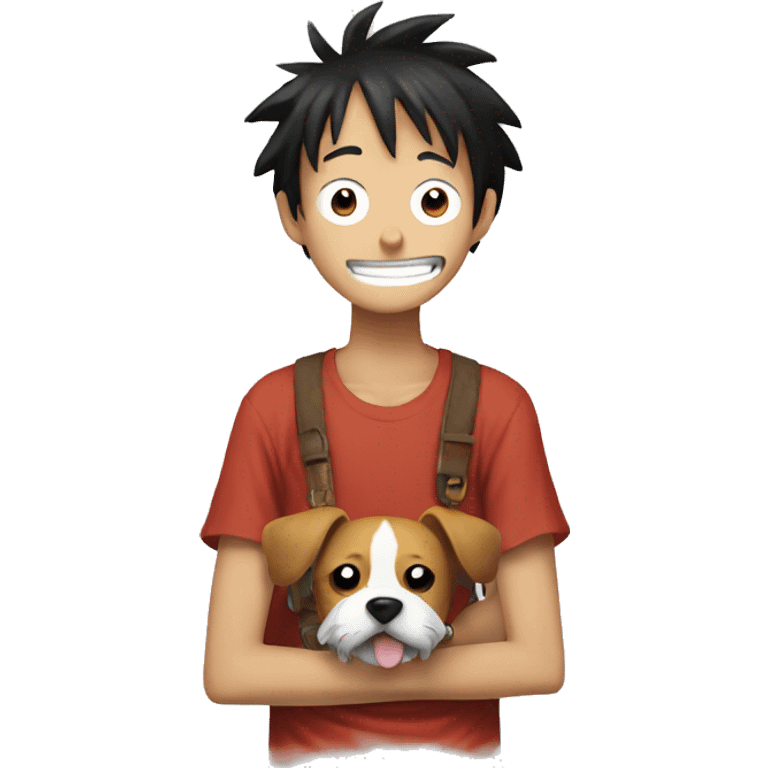 luffy wit dog emoji