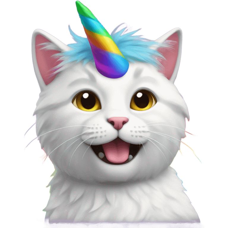 Cat Unicorn Rainbow Magical emoji