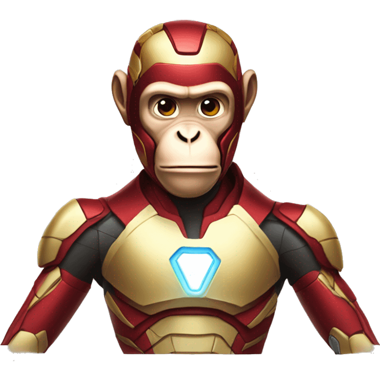 Monkey in a IronMan suit emoji