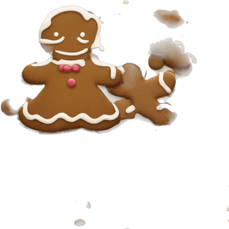 Gingerbread girl emoji