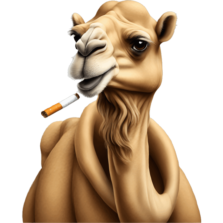 Camel with cigarette   emoji