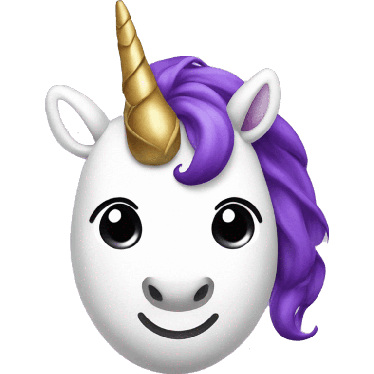 unicorn with purple eggplant in place of the horn emoji