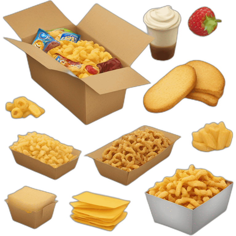 Logo for a premium snackbox emoji