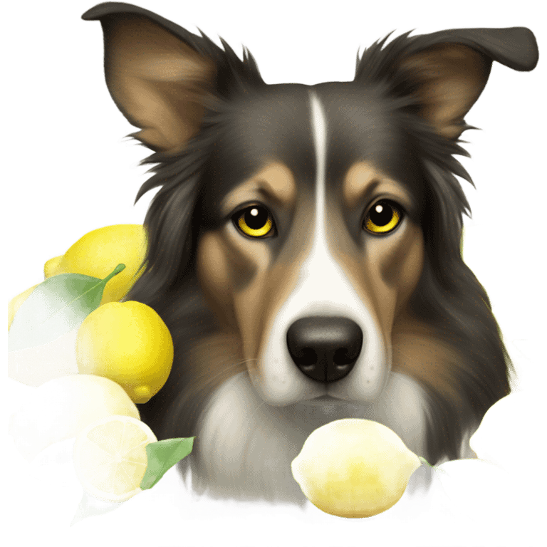 dog with lemons emoji