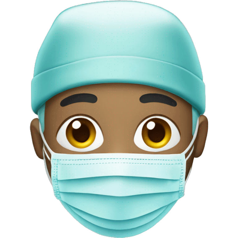 A surgeon with mask emoji