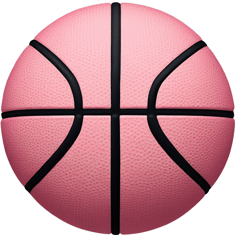 Pink basketball emoji