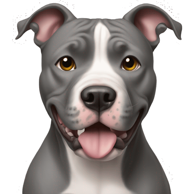 Pitbull gris emoji