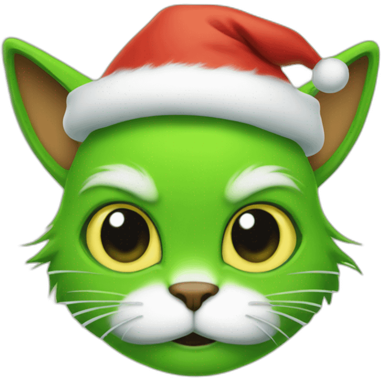 Cat grinch emoji