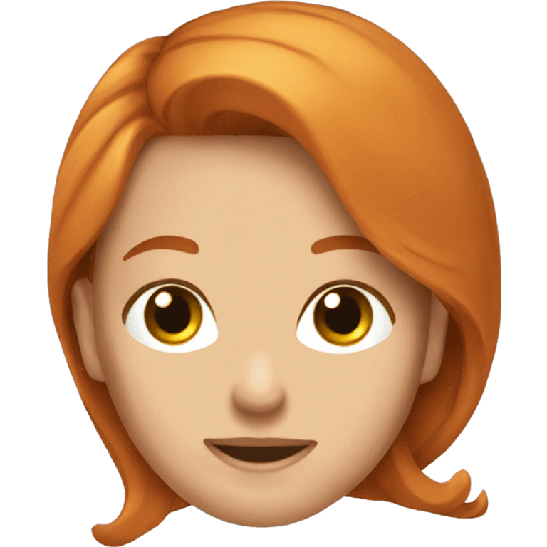 Rousse qui lève les bras  emoji