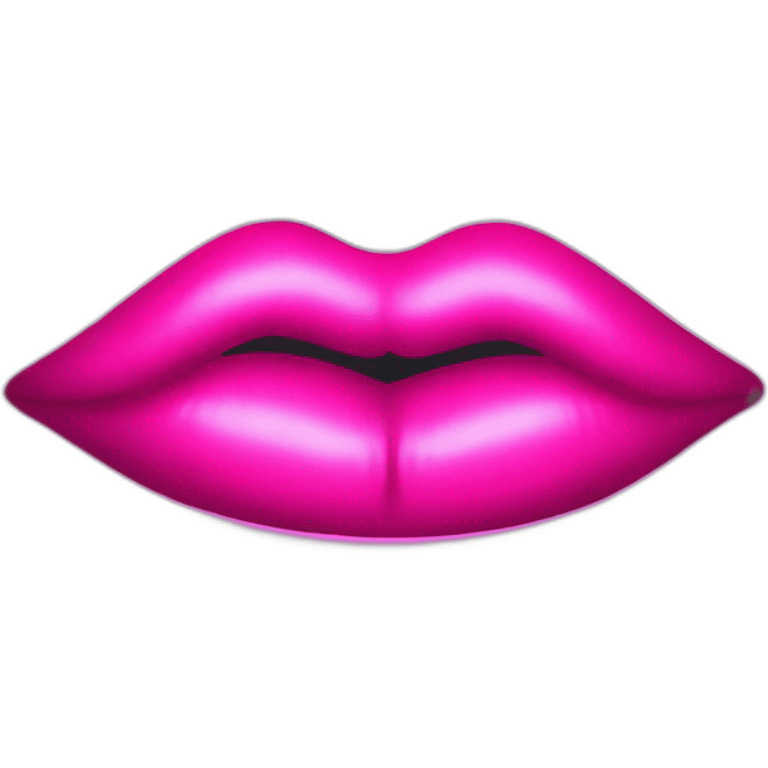 neon lips emoji