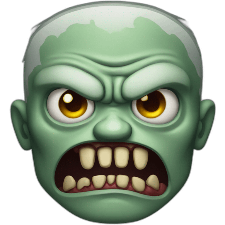 Angry zombie emoji