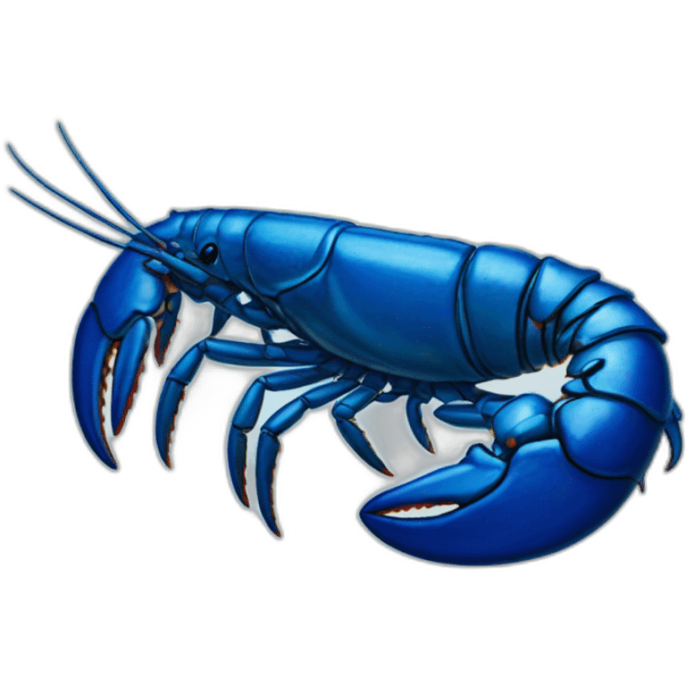 a blue lobster emoji