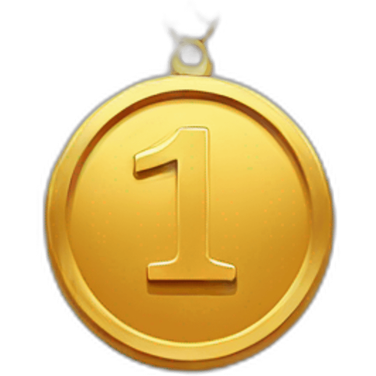 number one medal emoji