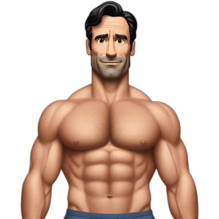 Jon hamm bodybuilder emoji